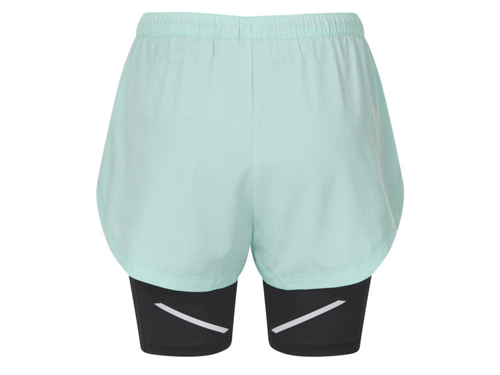 Crivit LYCRA® Women's mini sports shorts, (turquoise)