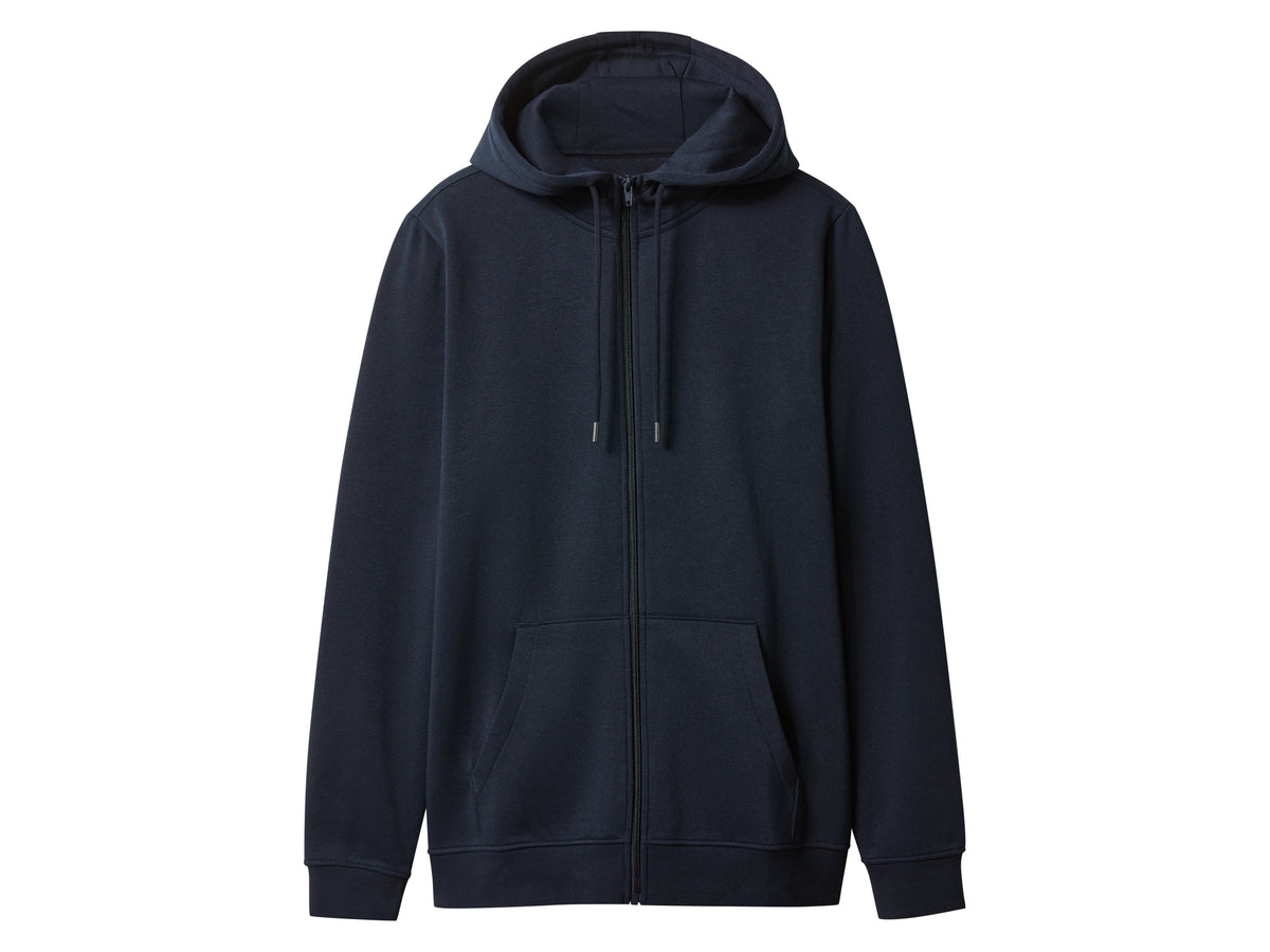 Men’s Fleece Zip-Up Hoodie - esmara men (Navy)