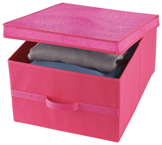 DOMOPAK LIVING Textile Box L »Glitter« Pink