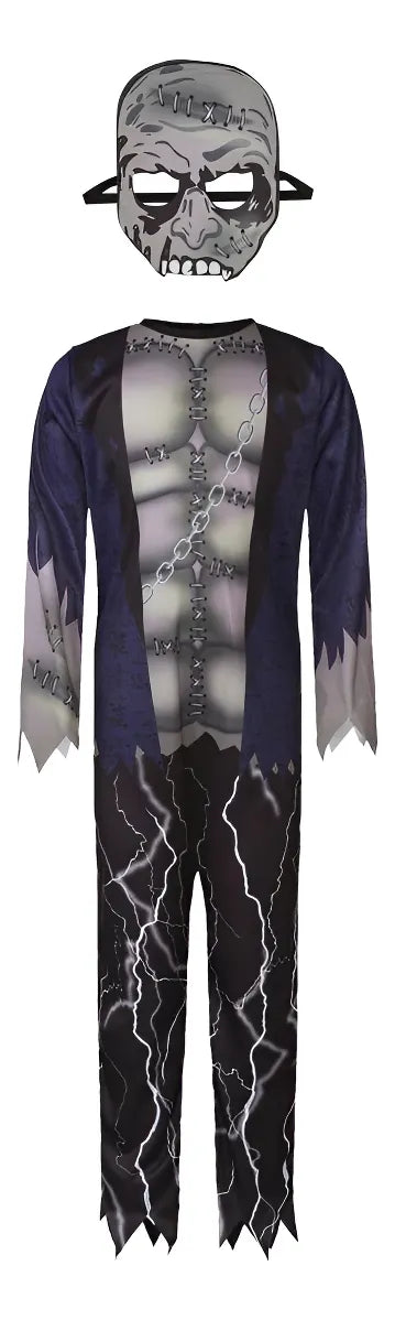 Zombie Costume for Kids, Black