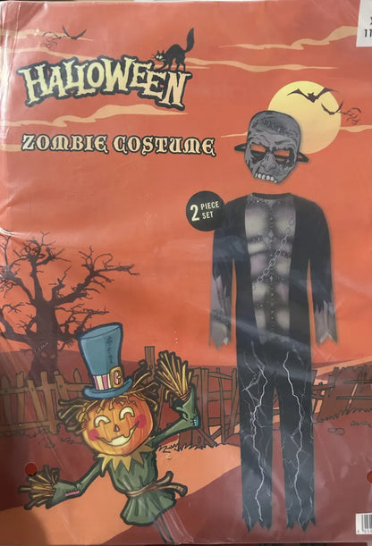 Zombie Costume for Kids, Black