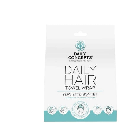 Daily Concepts Hair Towel, White