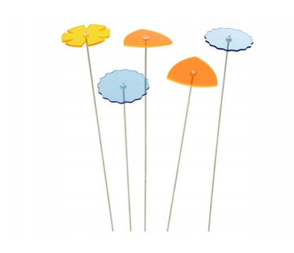 Garden Decoration Colorful Acrylic Flowers 5pcs