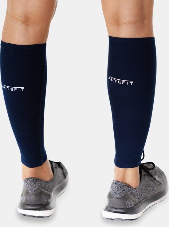 Artefit unisex compression calf sleeves (Indigo)