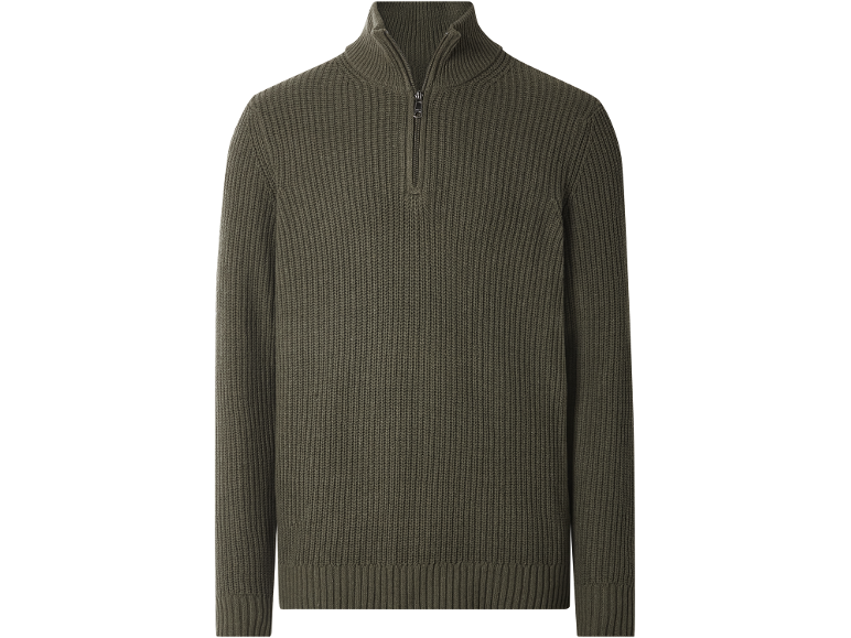 Men’s Half-Zip Jumper (Khaki) -Esmara men