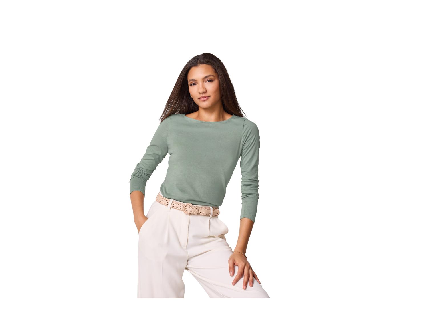 ESMARA Women’s Long sleeves T-Shirt (Green)