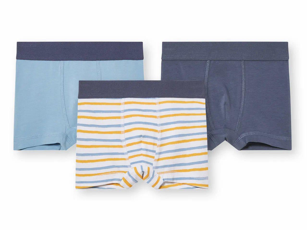 LUPILU Set of 3 Cotton boxers, navy & blue