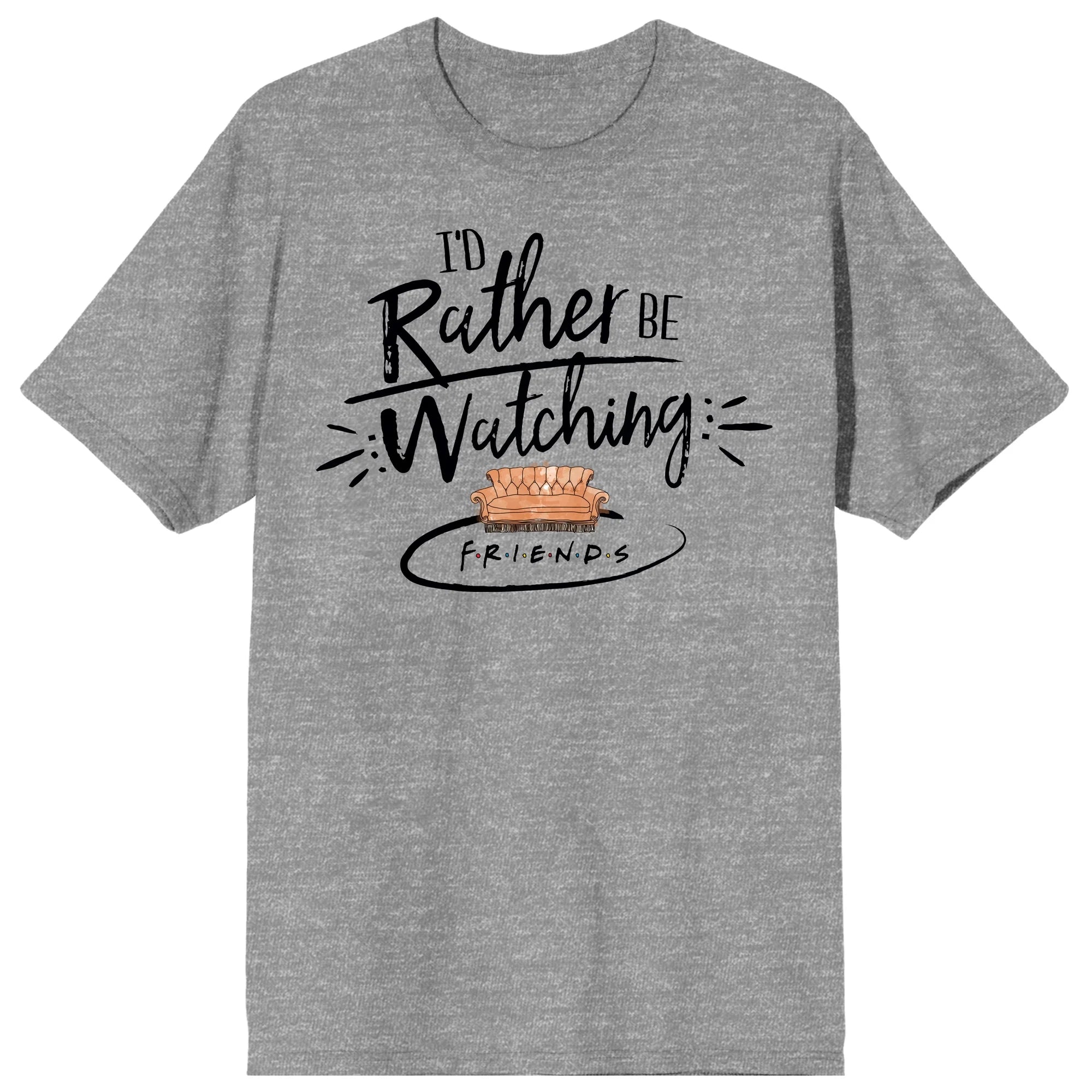 F.R.I.E.N.D.S Men’s Cotton T-Shirt, Grey