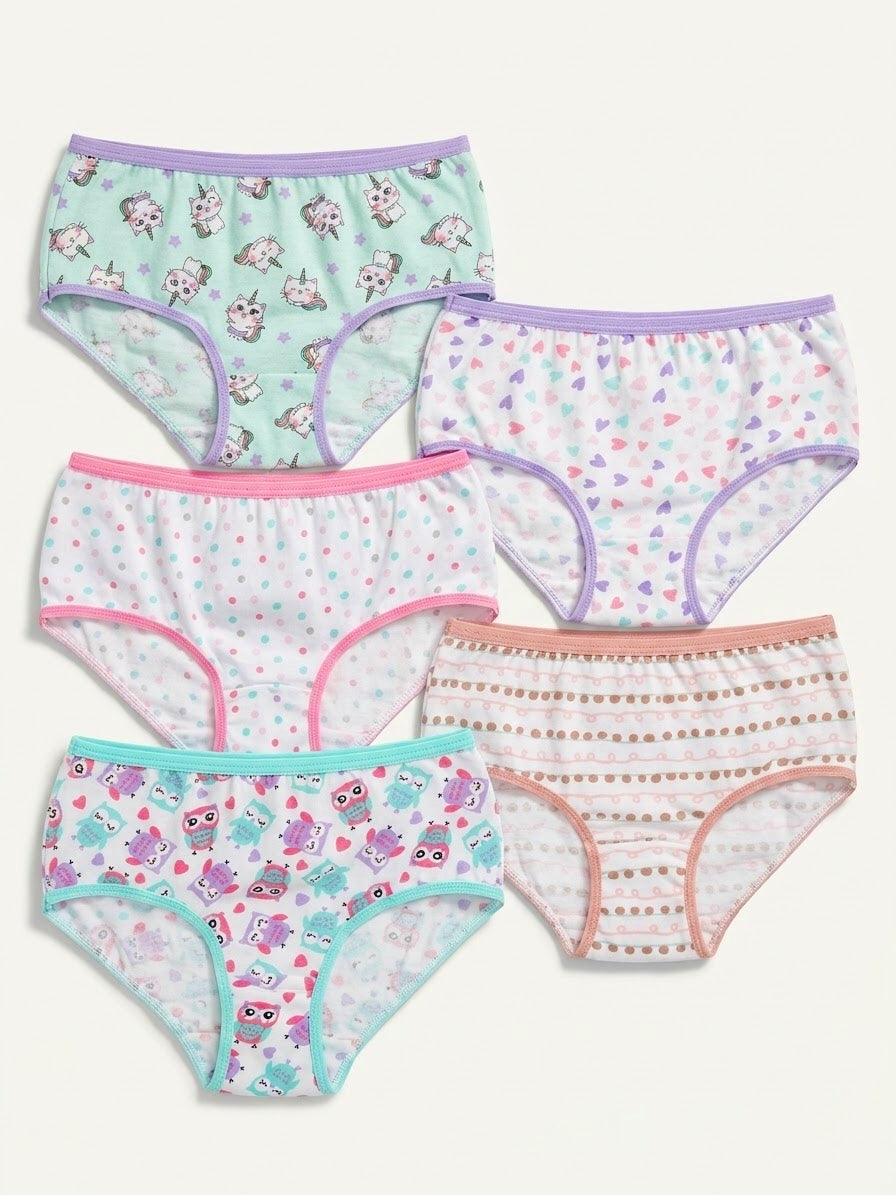 René Rofé Girls’ Briefs Set, 5 pcs