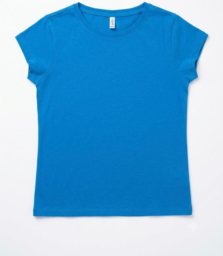 Girls Cotton Basic T-Shirt