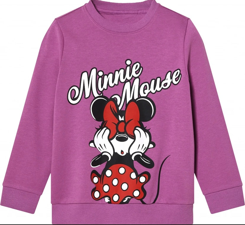 Girls’ Cotton Sweatshirt - Minnie Mouse