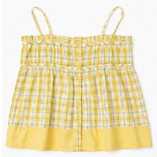 ZARA Girls plaid Top