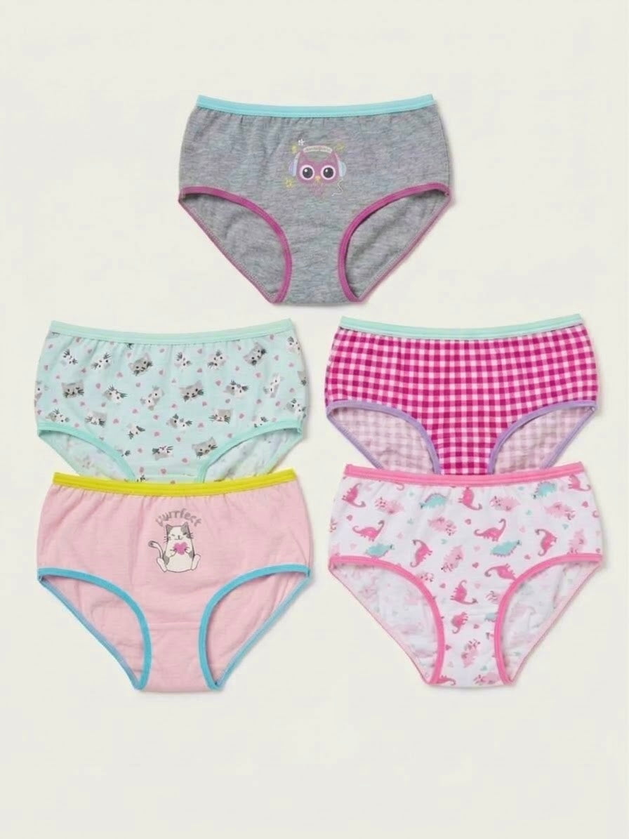 René Rofé Girls’ Briefs Set, 5 pcs