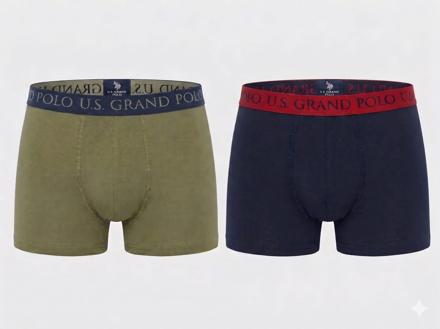 LIVERGY® x Grand Polo Men's Boxers, 2 pieces, with a high cotton content