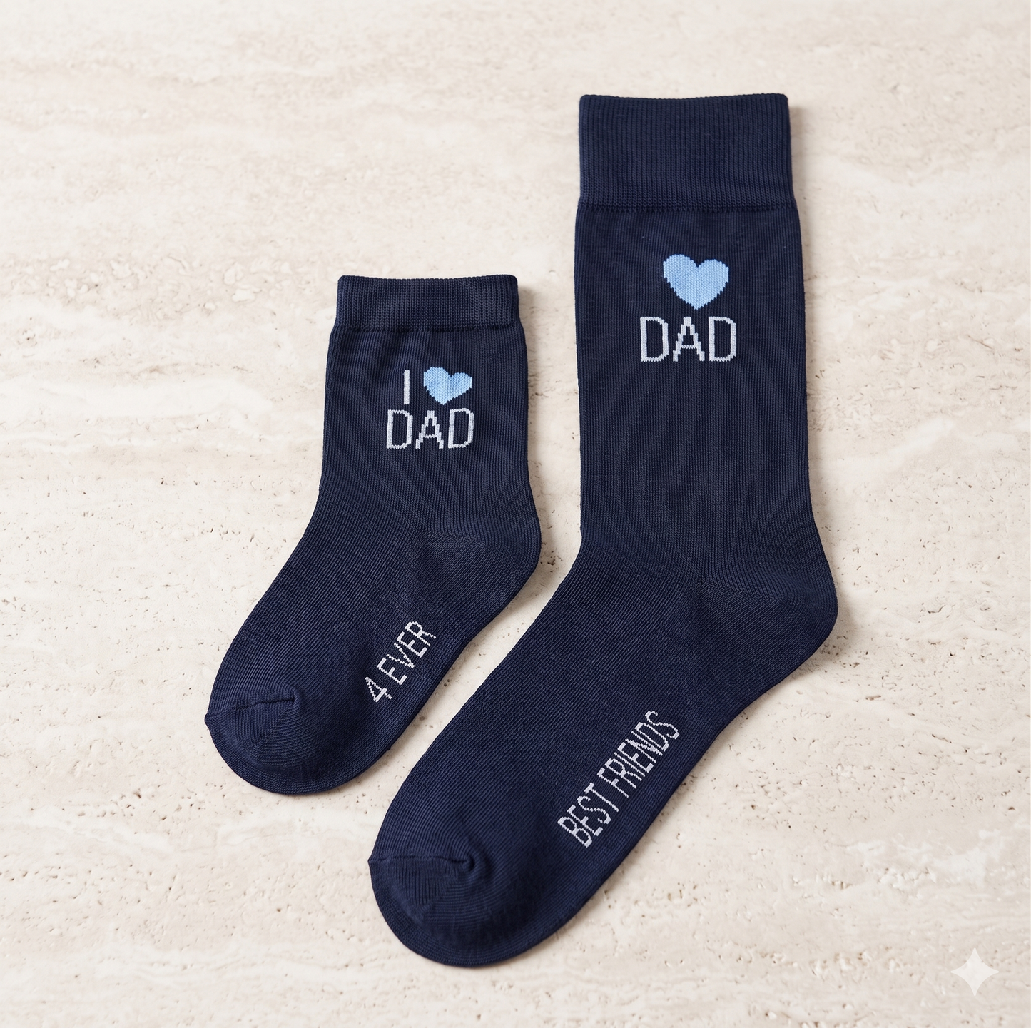 Dad & Son Father's Day Socks, 2 Pairs