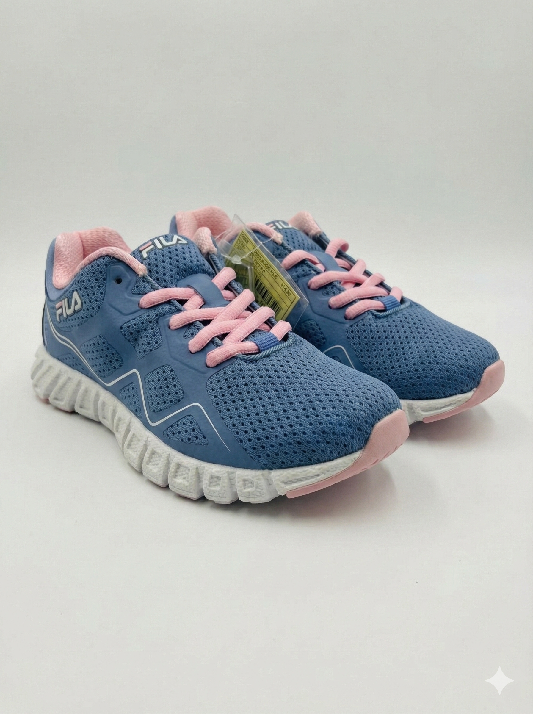 Fila Girl's Blue Mesh Athletic Sneakers