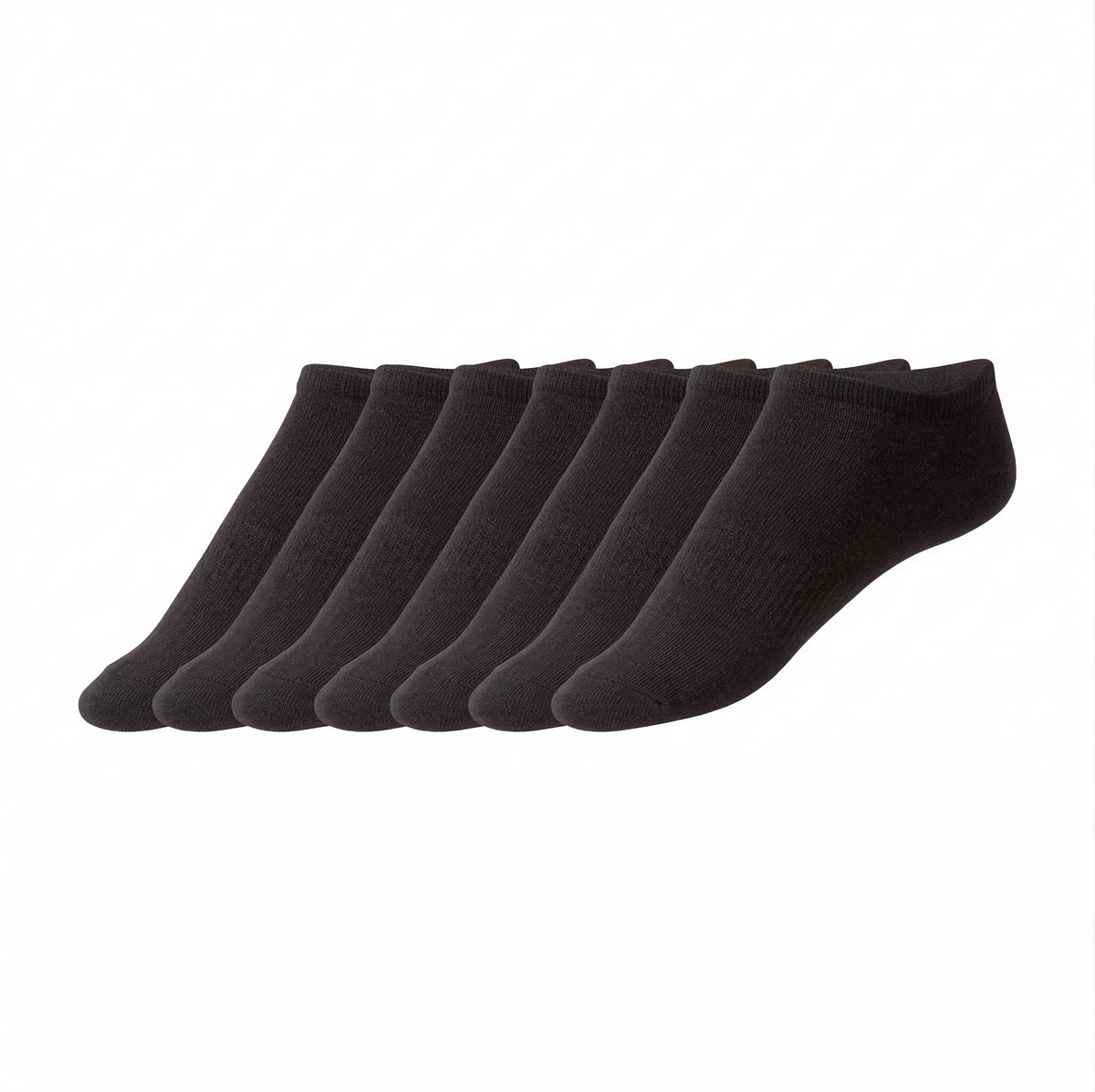 Livergy men's trainer Socks, 7 Pairs (Black)