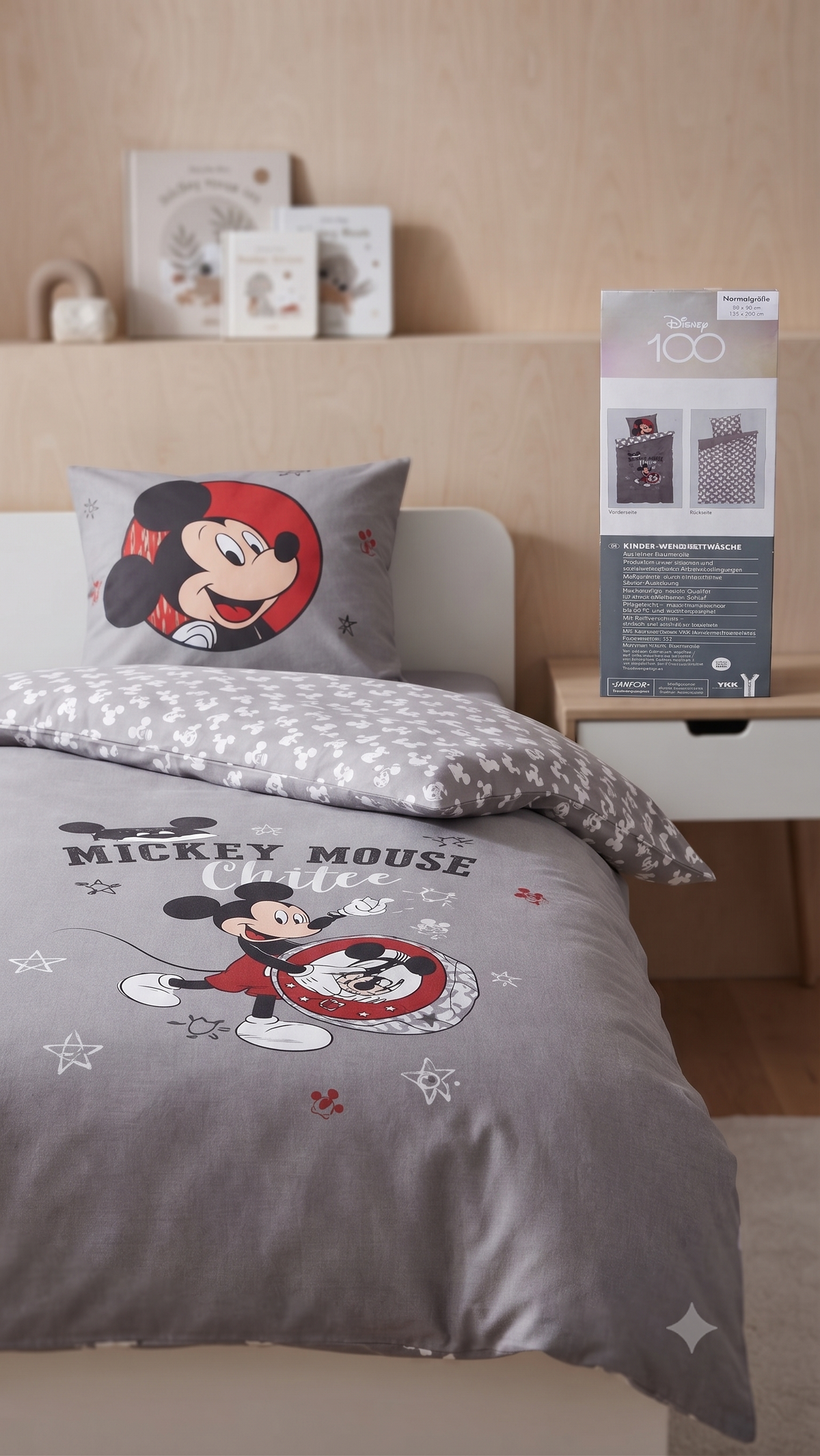 Mickey Mouse Reversible Kids Bedding Set (Single)