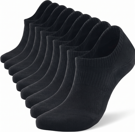 جوارب بوليون، للجنسين، أسود، 10 أزواج
