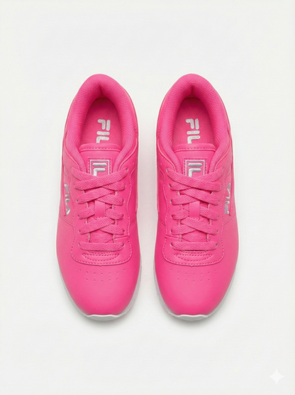 Fila Girl's Retro Lace-up sneakers, Brigh Pink