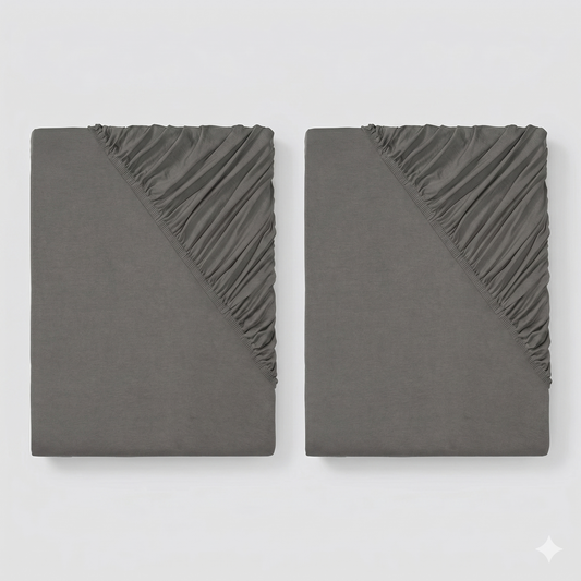 Fitted Sheet Bundle - Set of 2 ( Grey)