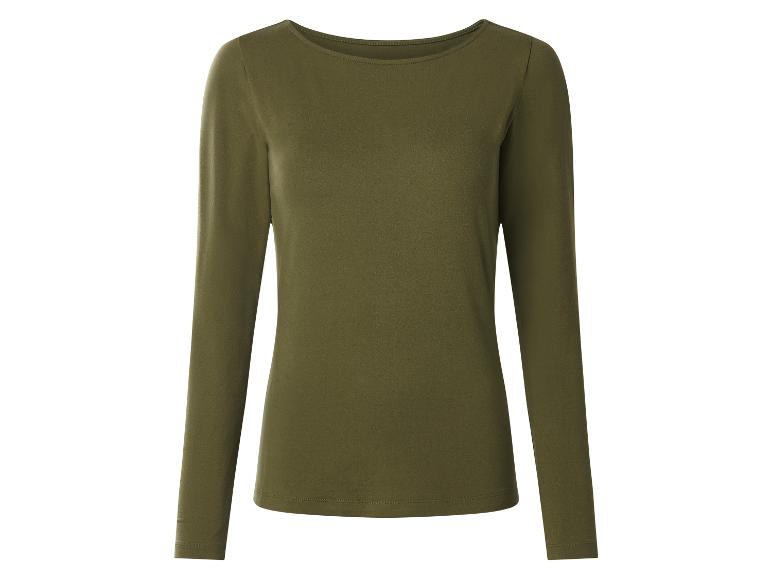 ESMARA Women’s Long sleeves T-Shirt (Olive green)