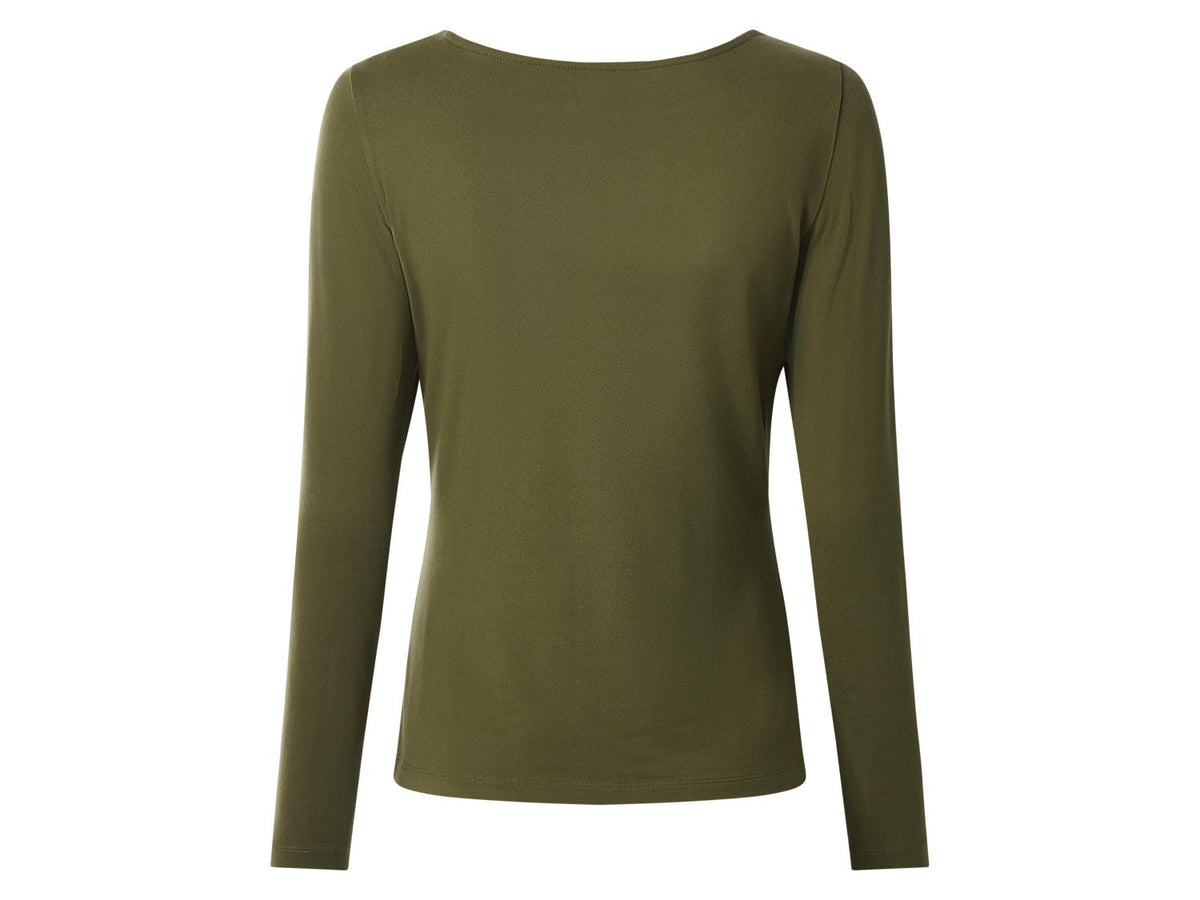 ESMARA Women’s Long sleeves T-Shirt (Olive green)
