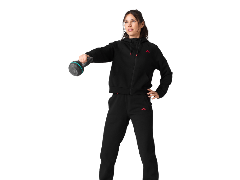 CRIVIT Women’s Zip-up Hoodie (Black)