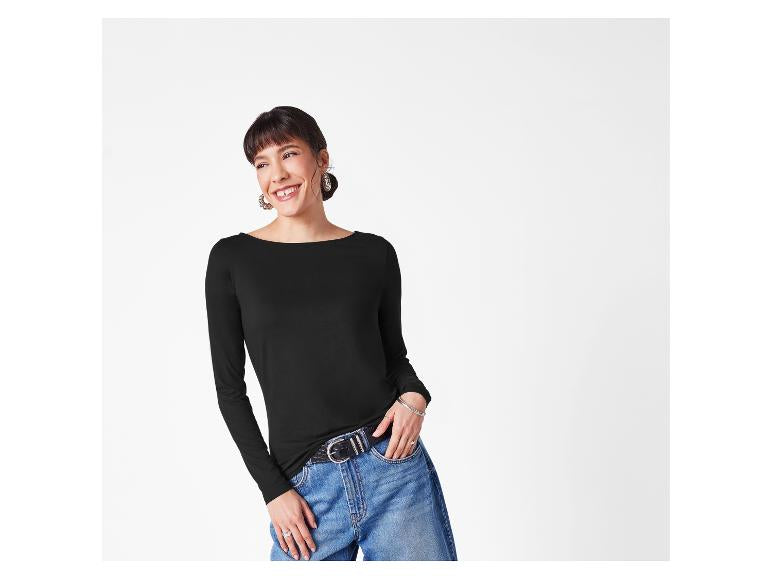 ESMARA Women’s Long Sleeves T-Shirt (Black)