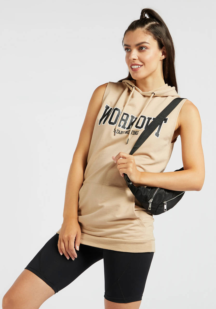 Women’s Sleevless Sweatshirt «Workout »
