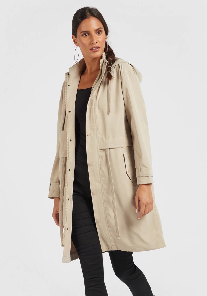 Women’s Hooded Parka Jacket (beige)