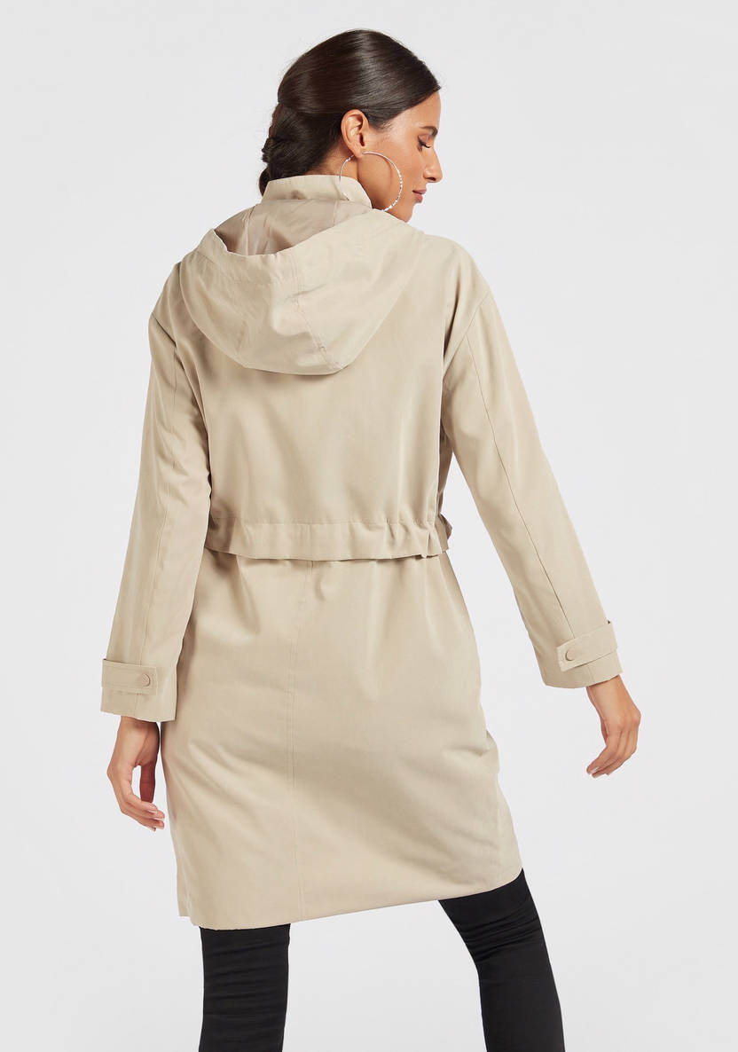 Women’s Hooded Parka Jacket (beige)