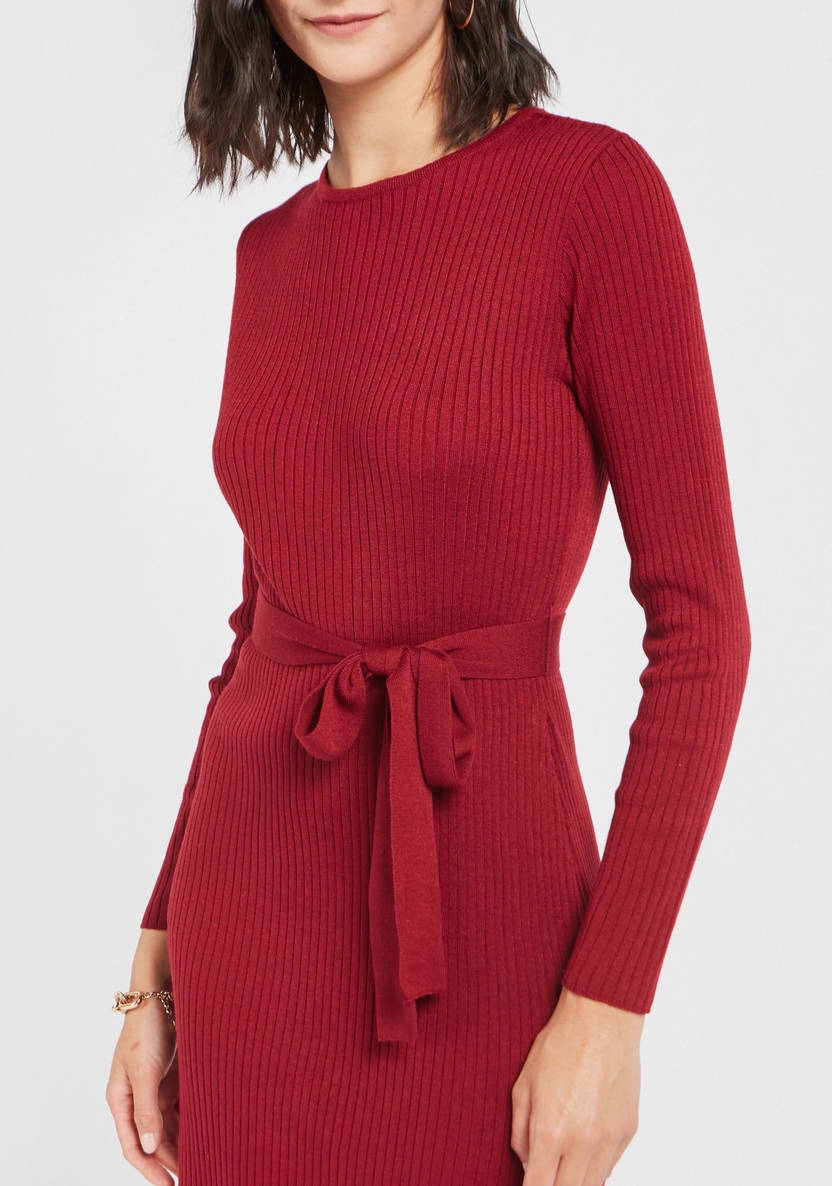 Women’s Ribbed Knee-length Dress