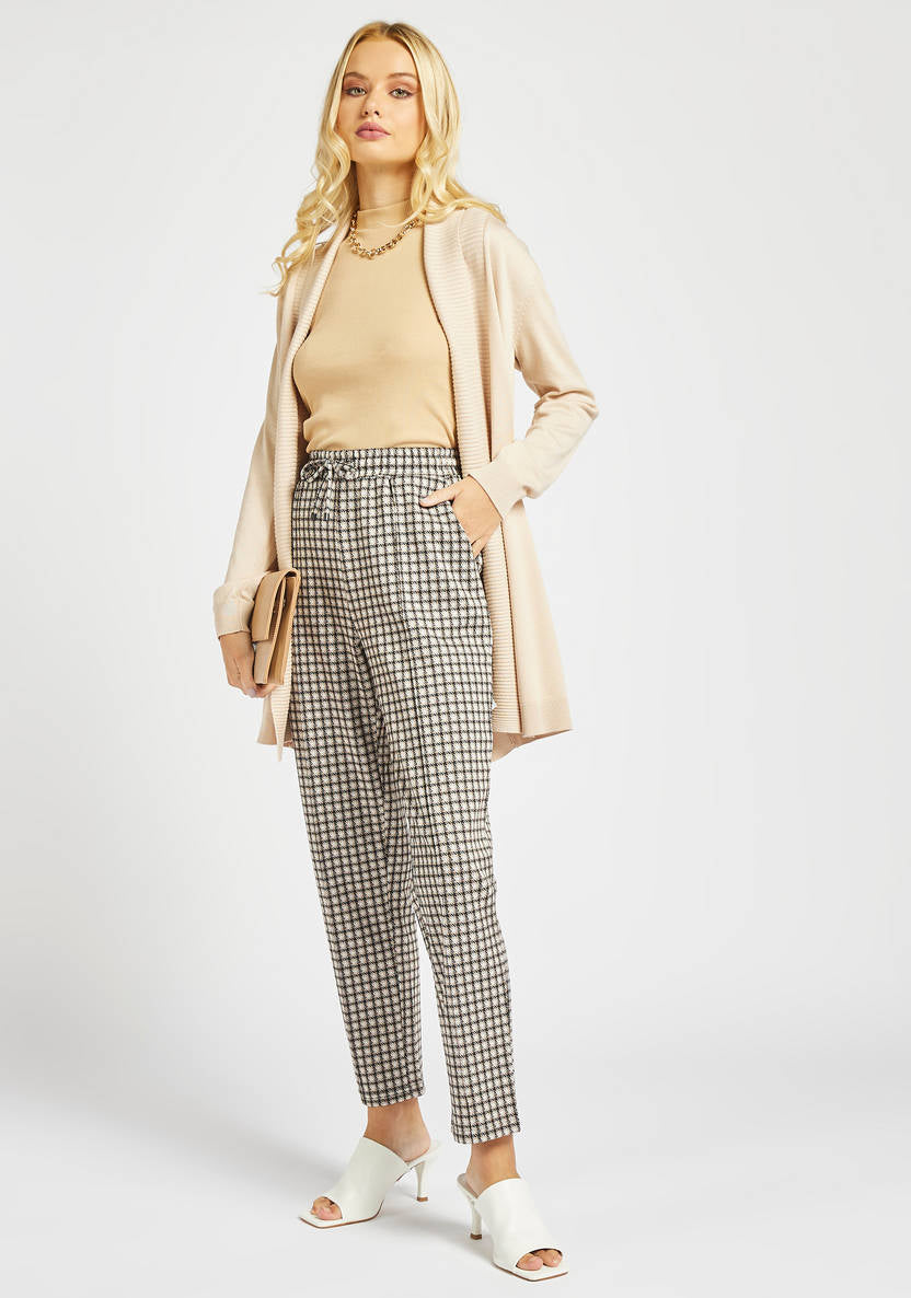 Women’s Thigh-Length Cardigan (beige)