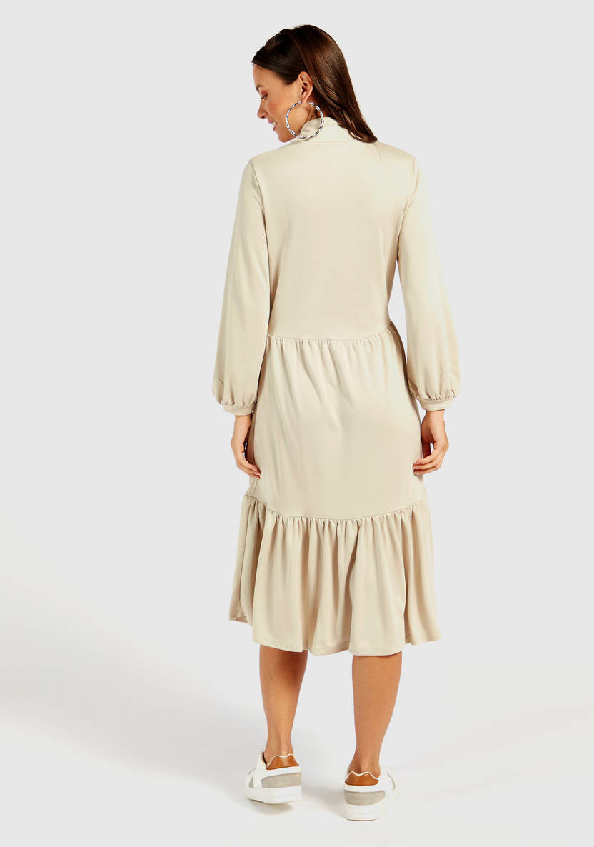 Women’s Half-Zip Tiered Dress