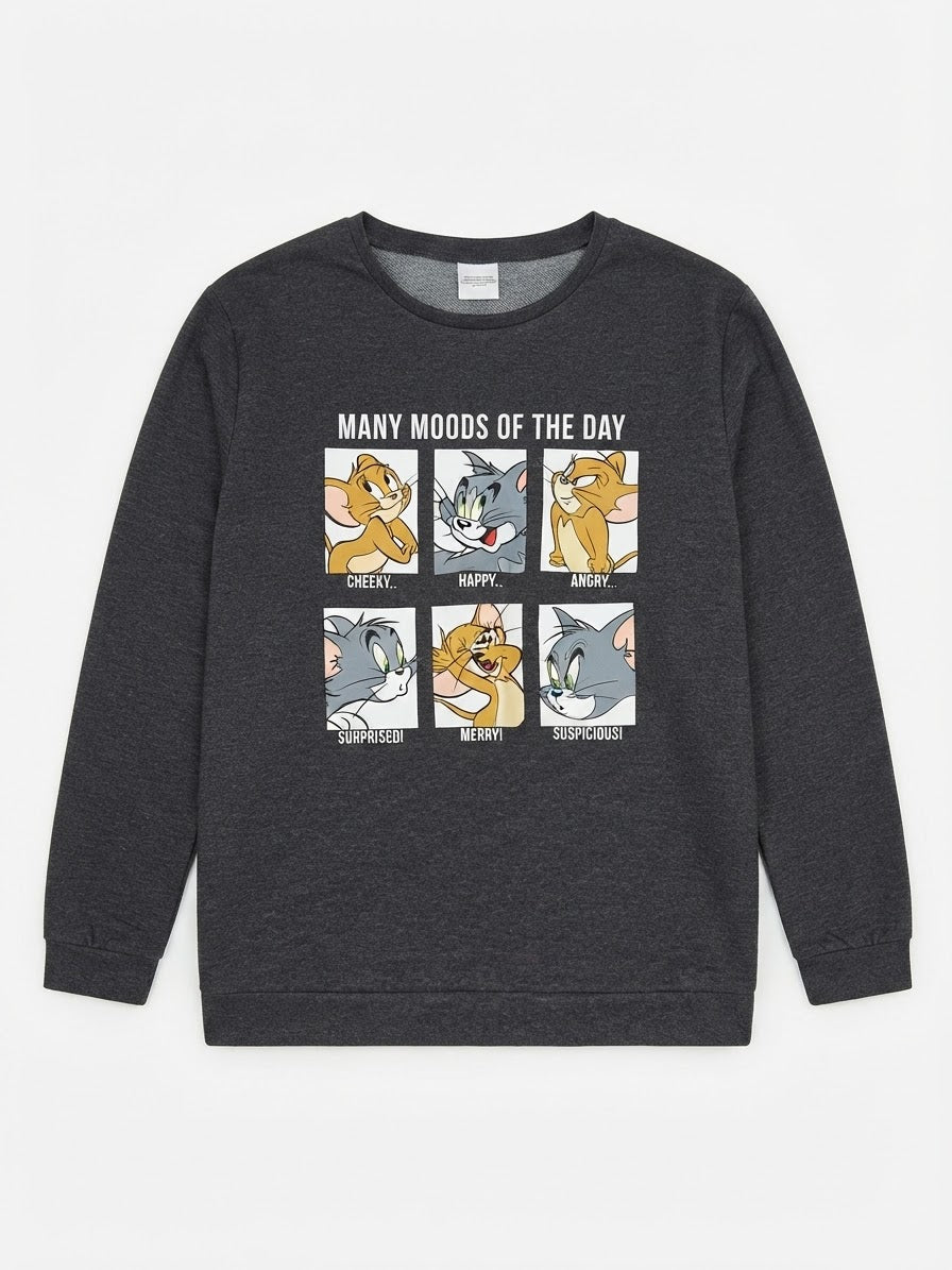 Women’s Cotton Sweatshirt -Tom & Jerry