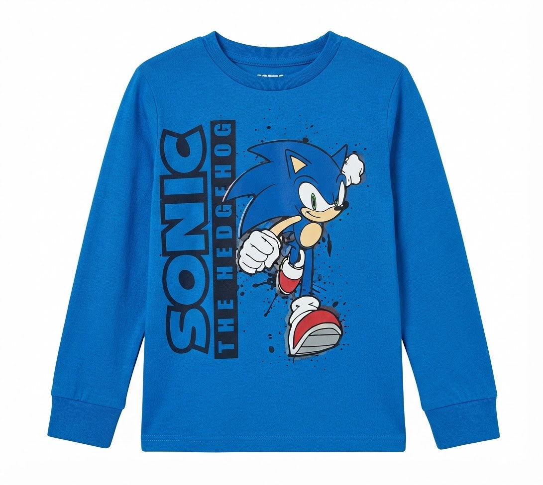 Boys’ Long Pajamas - Sonic ,2 pcs