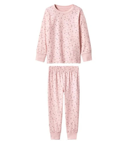 LUPILU Girls’ Long Pajamas - dots