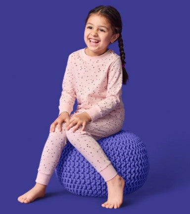 LUPILU Girls’ Long Pajamas - dots