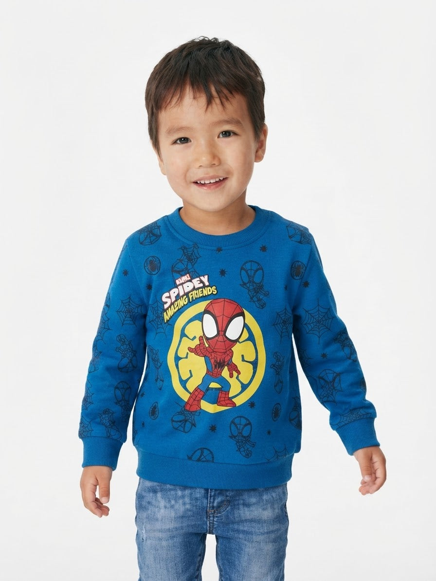 Boys’ Cotton Sweatshirt - Spiderman