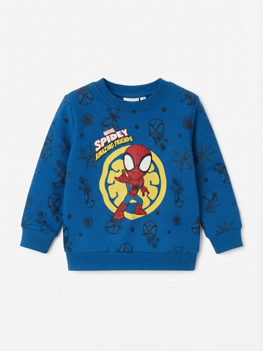 Boys’ Cotton Sweatshirt - Spiderman
