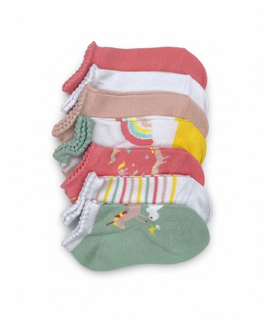 KUNIBOO Baby Girls’ Socks , 7 pairs