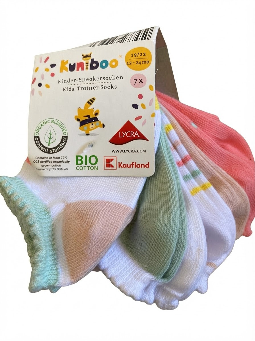 KUNIBOO Baby Girls’ Socks , 7 pairs