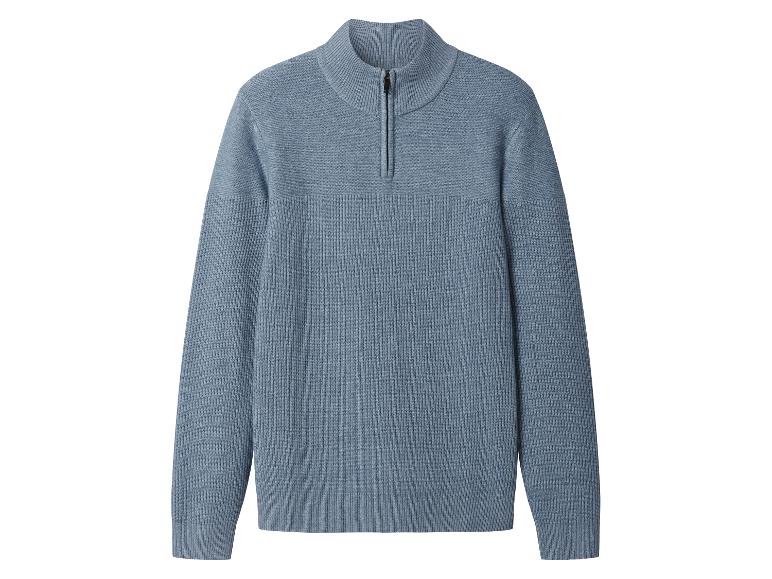 Men’s Half-Zip Jumper - Esmara men (blue)