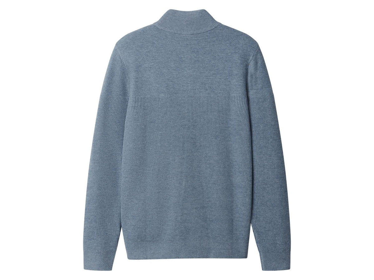 Men’s Half-Zip Jumper - Esmara men (blue)