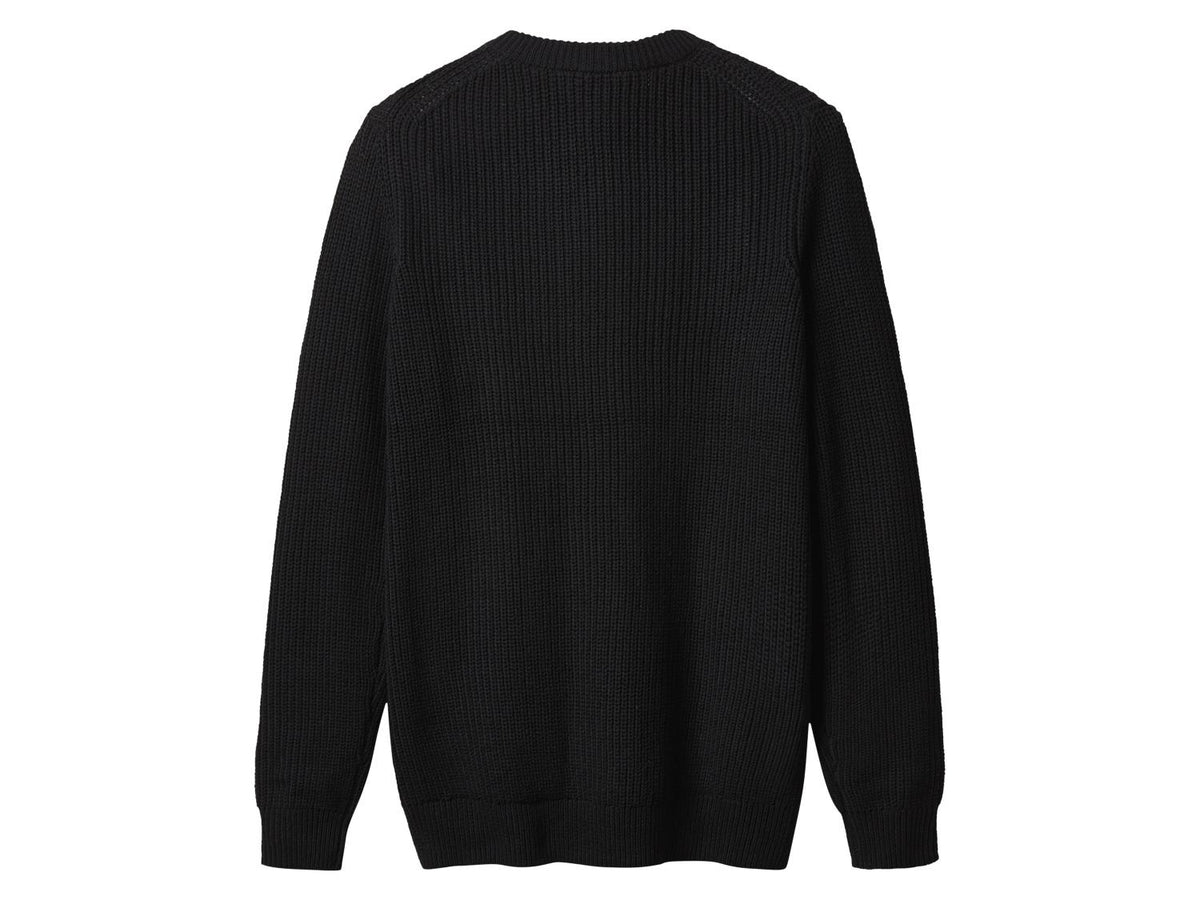 Men’s Chunky Knitted Jumper (Black) - Esmara men