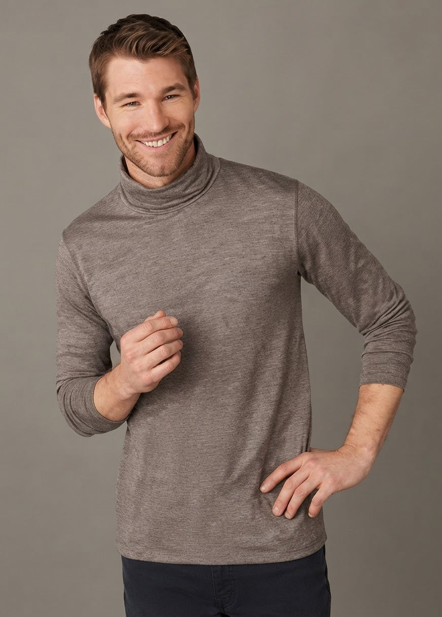 LIVERGY Men’s Thermal Roll Neck Top