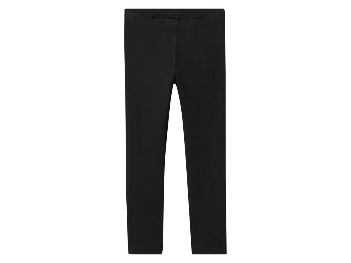 LUPILU Girls’ Cotton Leggings, 2 pcs (Pink/black)