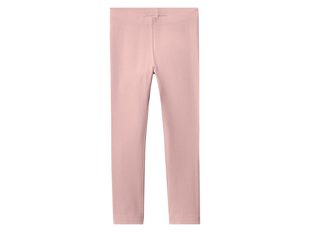 LUPILU Girls’ Cotton Leggings, 2 pcs (Pink/Rainbow)