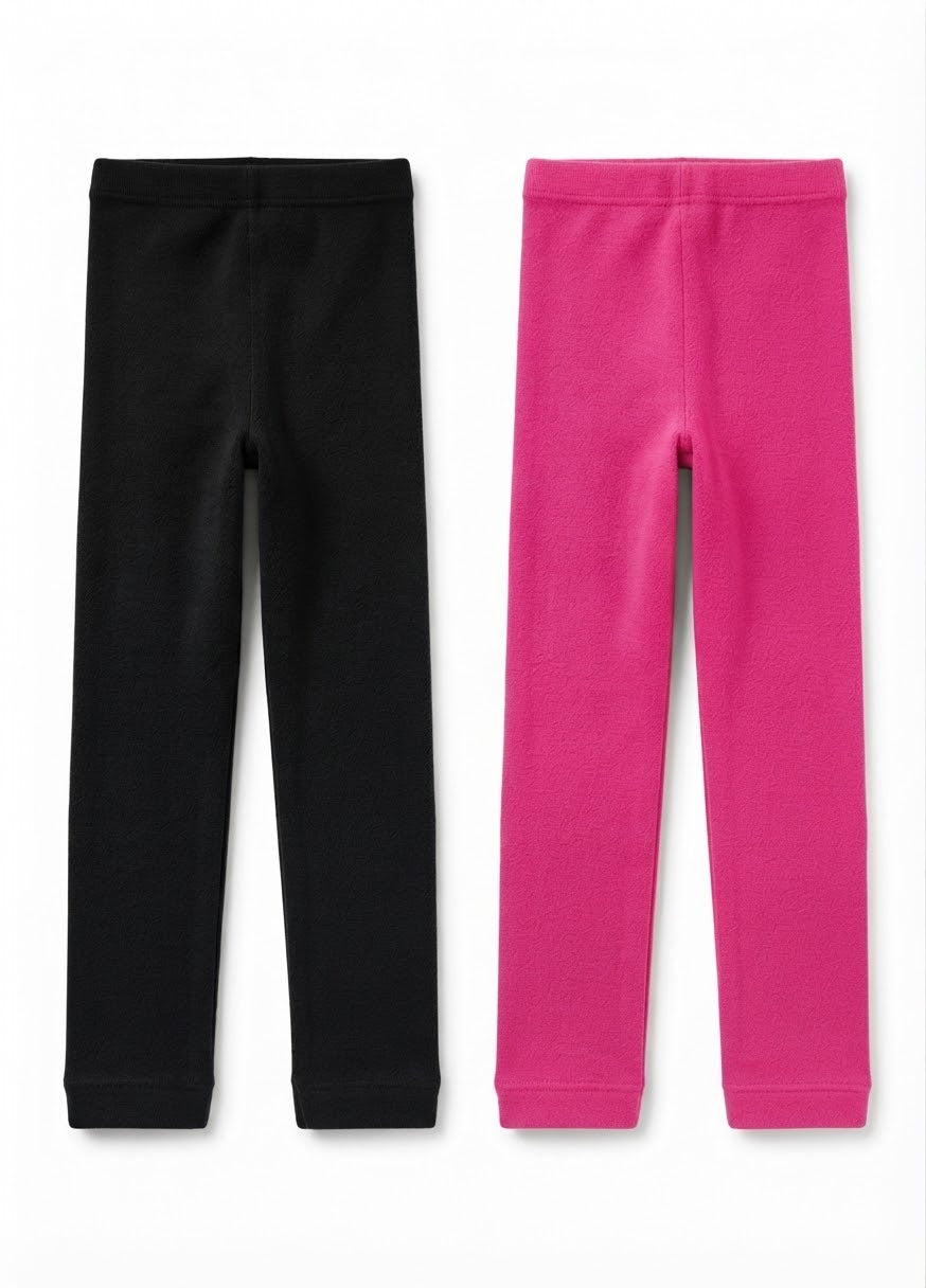 Girls’ Thermal Leggings, 2 pcs
